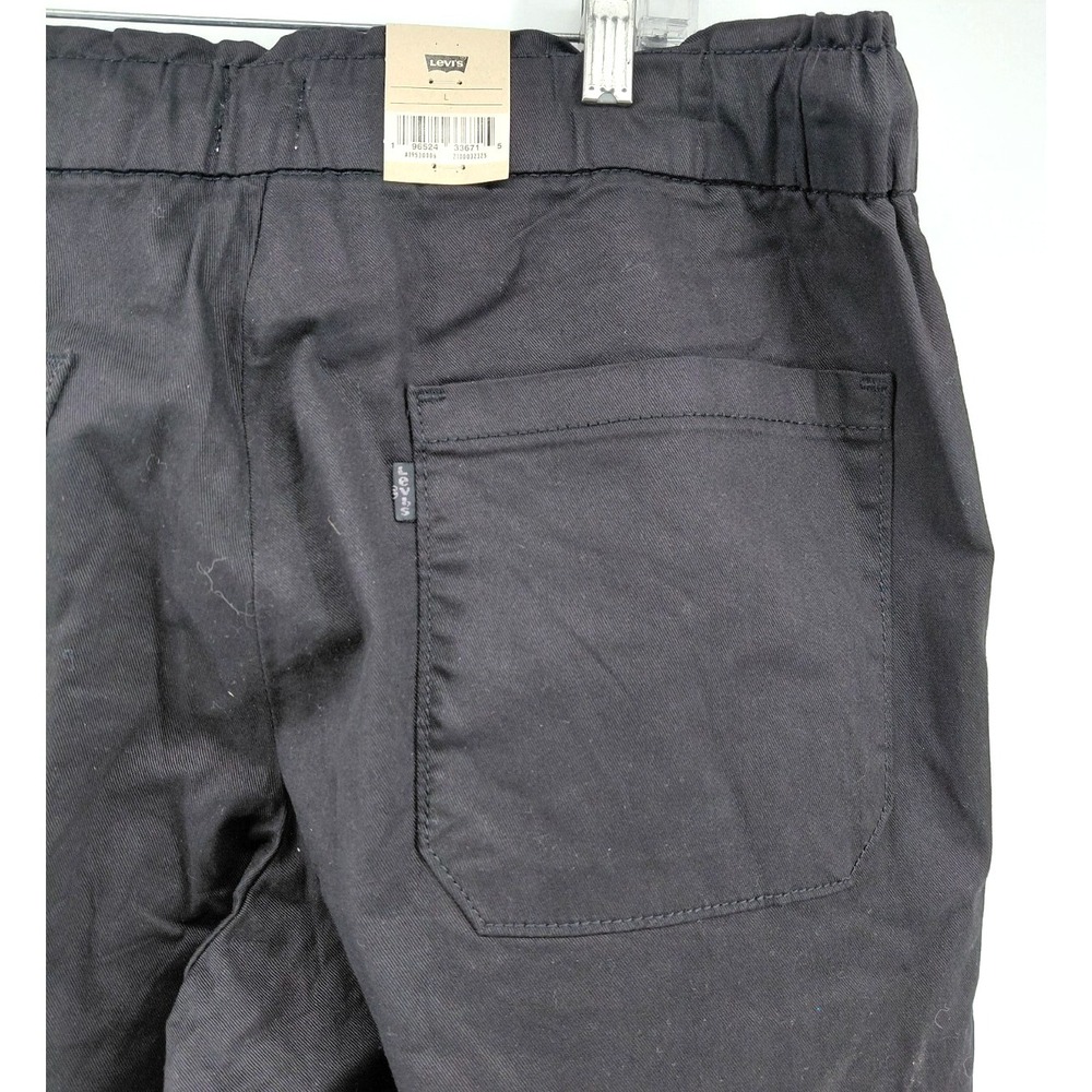 Levi's Men's Black Jogger Elastic Waistband Drawstring Pants SZ L NWT - Picture 4 of 5